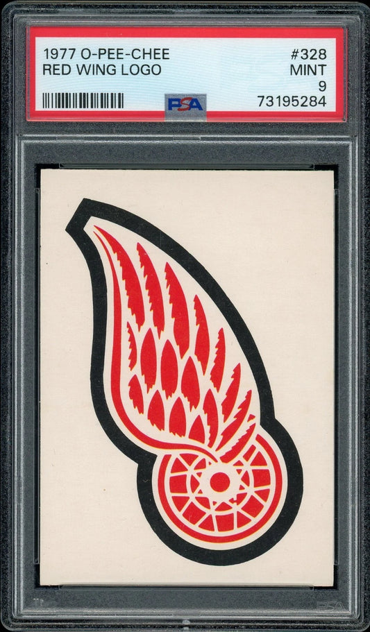 1977 O-Pee-Chee #328 Red Wing Logo PSA 9 Mint