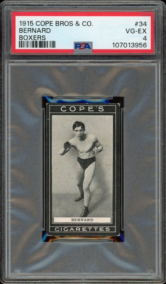 1915 Cope Bros & Co #34 Bernard Boxers PSA 4 VG-EX