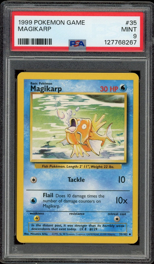 1999 Pokemon Game #35 Magikarp PSA 9 Mint