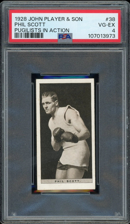 1928 John Player & Son #38 Phil Scott Pugilists in Action PSA 4 Vg-EX