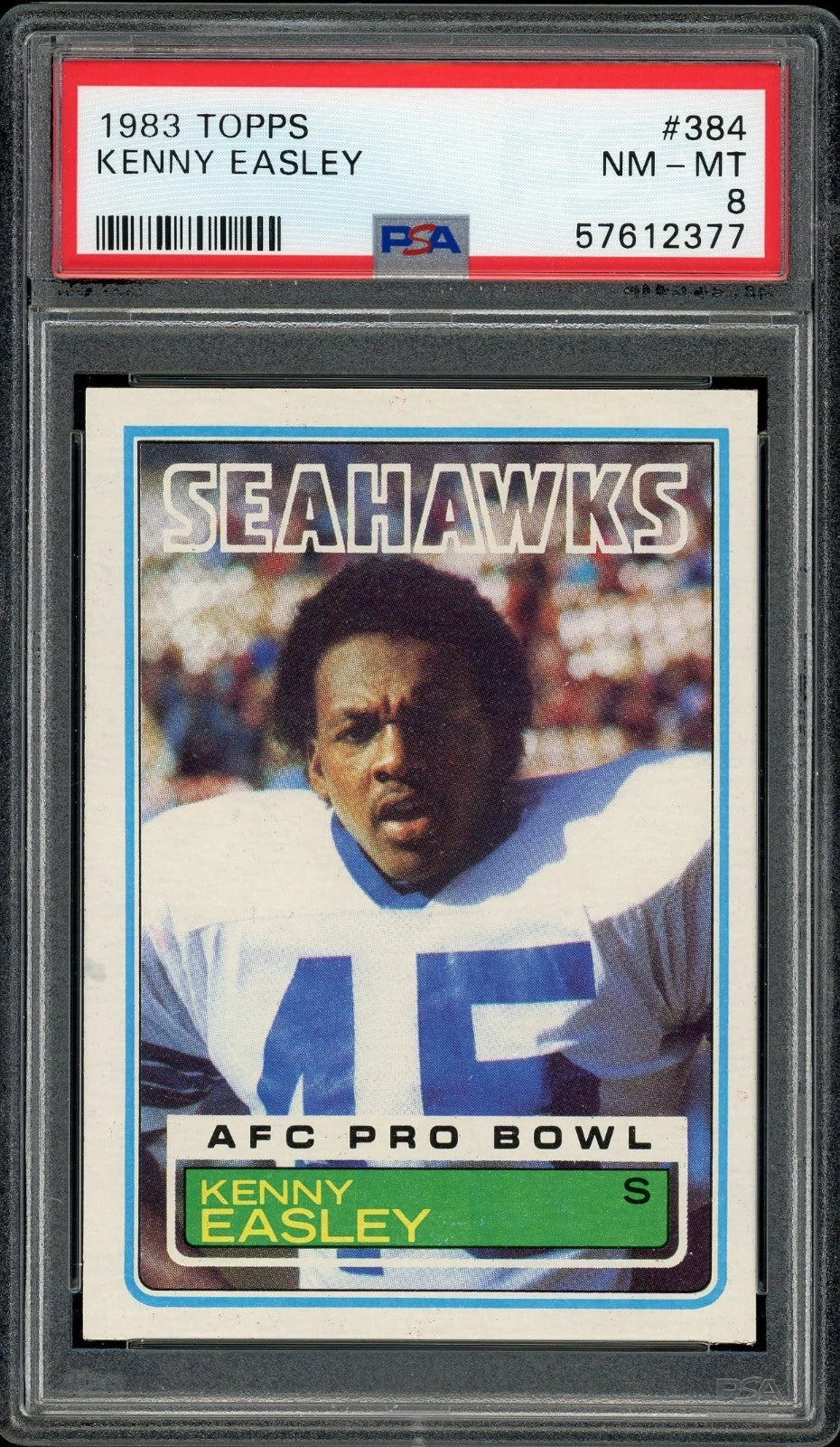 1983 Topps #384 Kenny Easley PSA 8 NM-MT