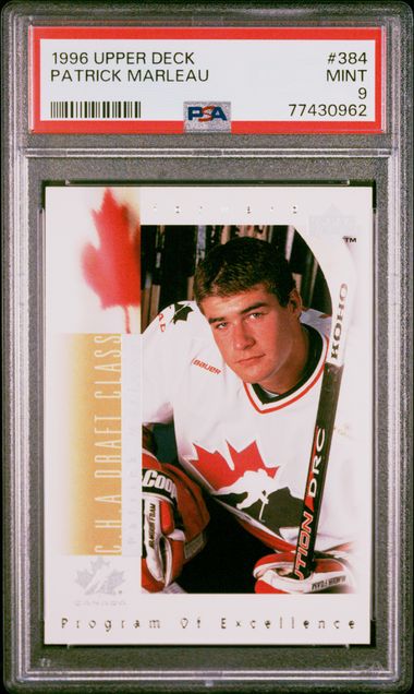 1996 Upper Deck #384 Patrick Marleau PSA 9 Mint