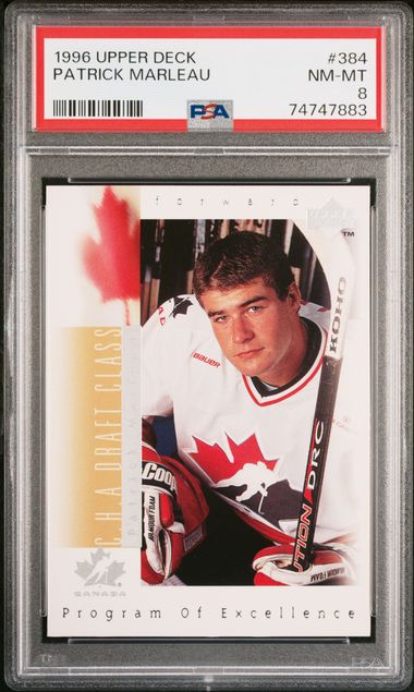 1996 Upper Deck #384 Patrick Marleau PSA 8 NM-MT