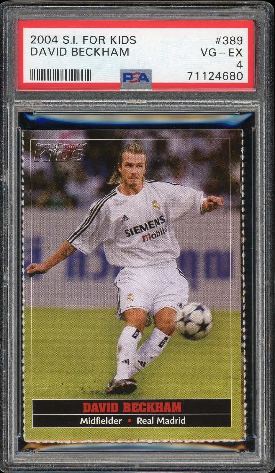 2004 Sports Illustrated for Kids David Beckham #389 PSA 4 VG-EX