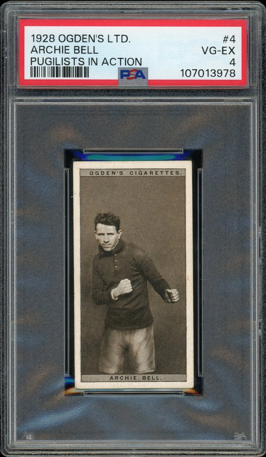 1928 Ogden's LTD #4 Archie Bell Pugilists in Action PSA 4 VG-EX