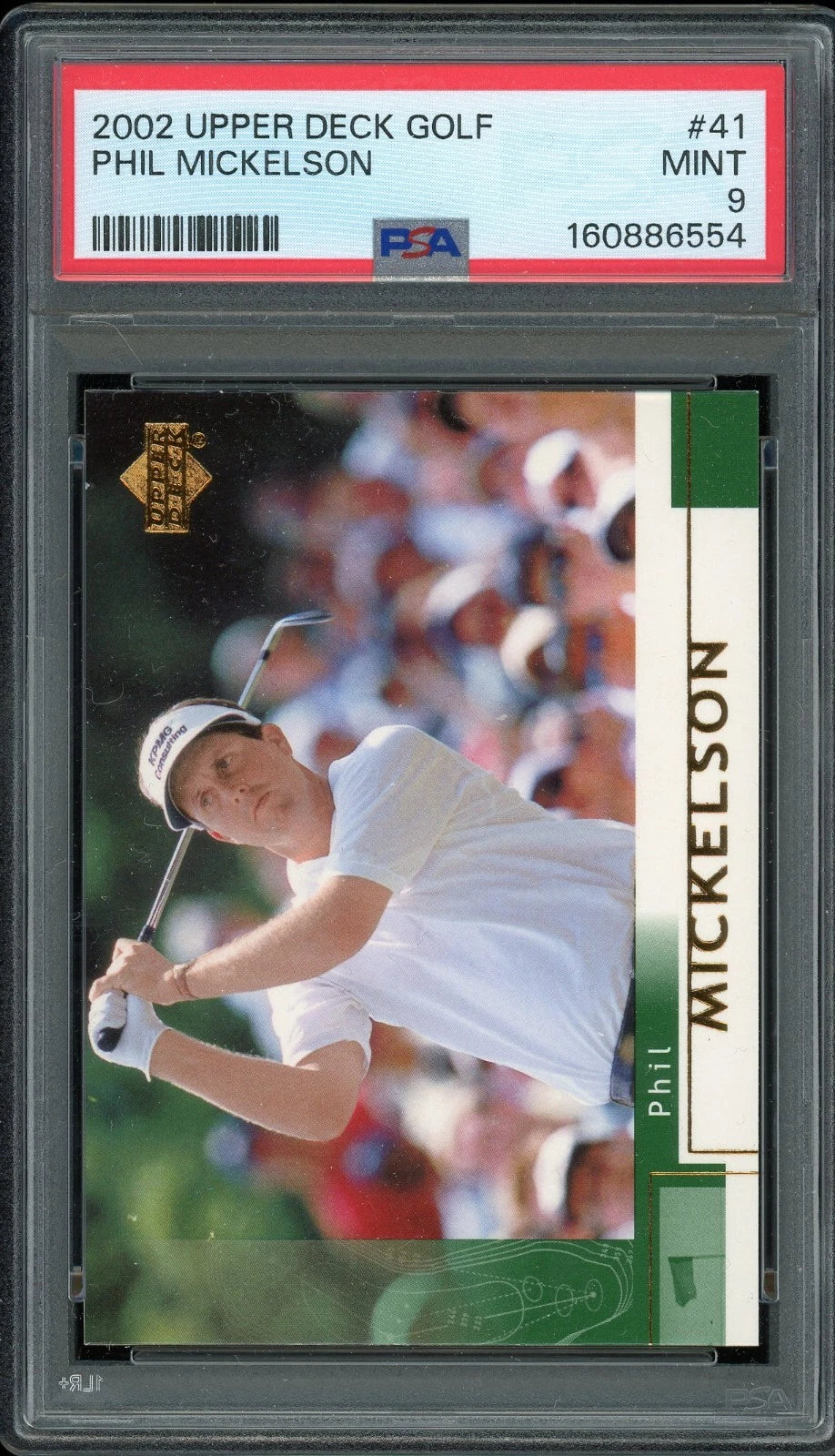 2022 Upper Deck Golf #41 Phil Mickelson PSA 9 Mint