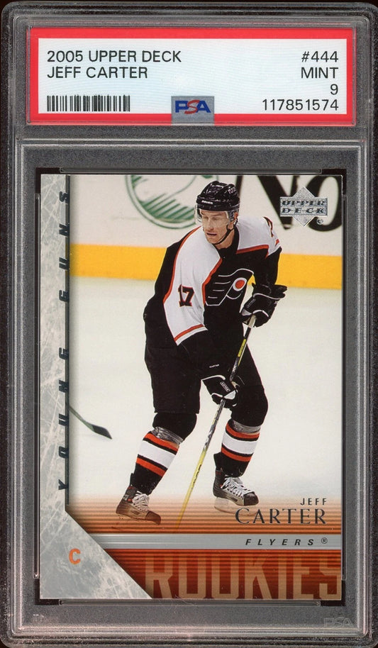 2005 Upper Deck #444 Jeff Carter PSA 9 Mint