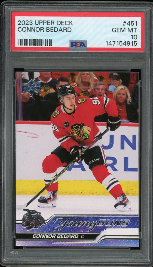 2023 Upper Deck #451 Connor Bedard PSA 10 GEM MT