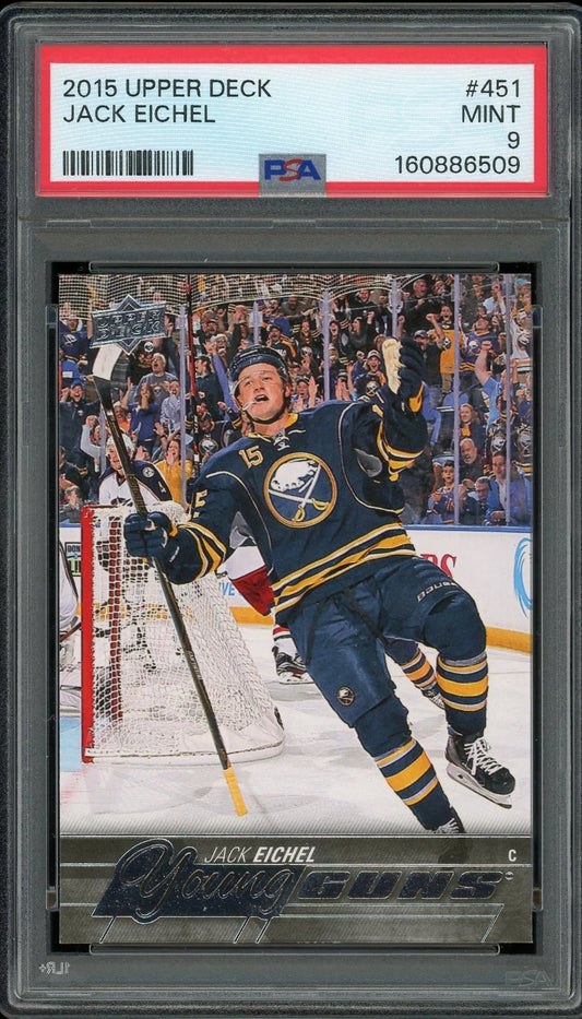 2015 Upper Deck #451 Jack Eichel PSA 9 Mint