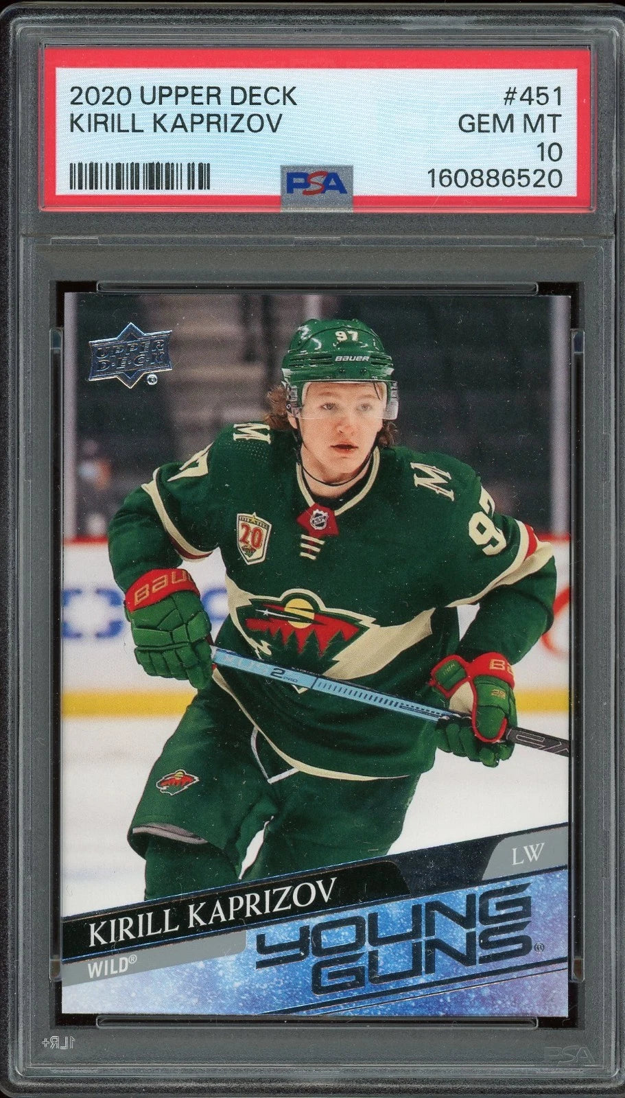 2020 Upper Deck #451 Kirill Kaprizov PSA 10 GEM MT