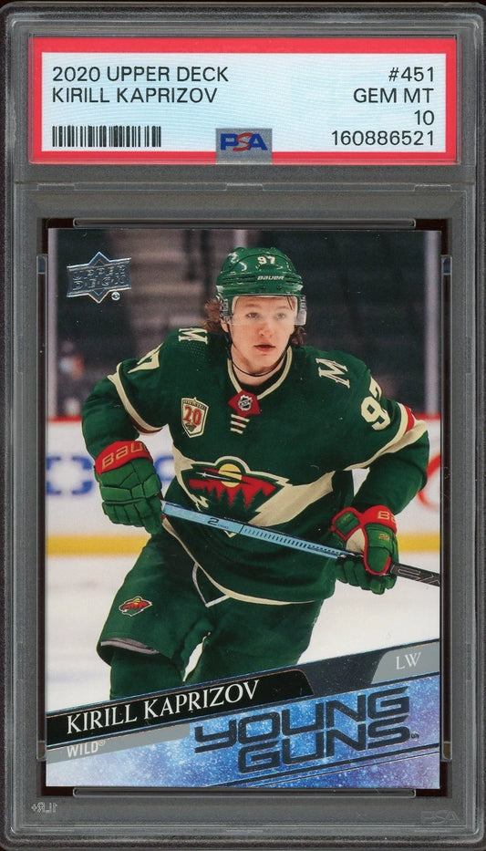 2020 Upper Deck #451 Kirill Kaprizov PSA 10 GEM MT