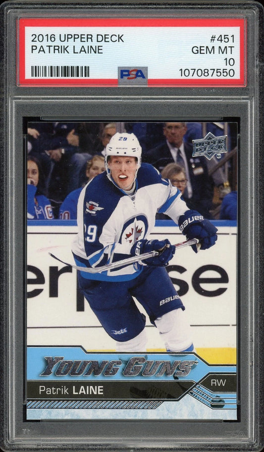 2016 Upper Deck #451 Patrik Laine PSA 10 GEM MT