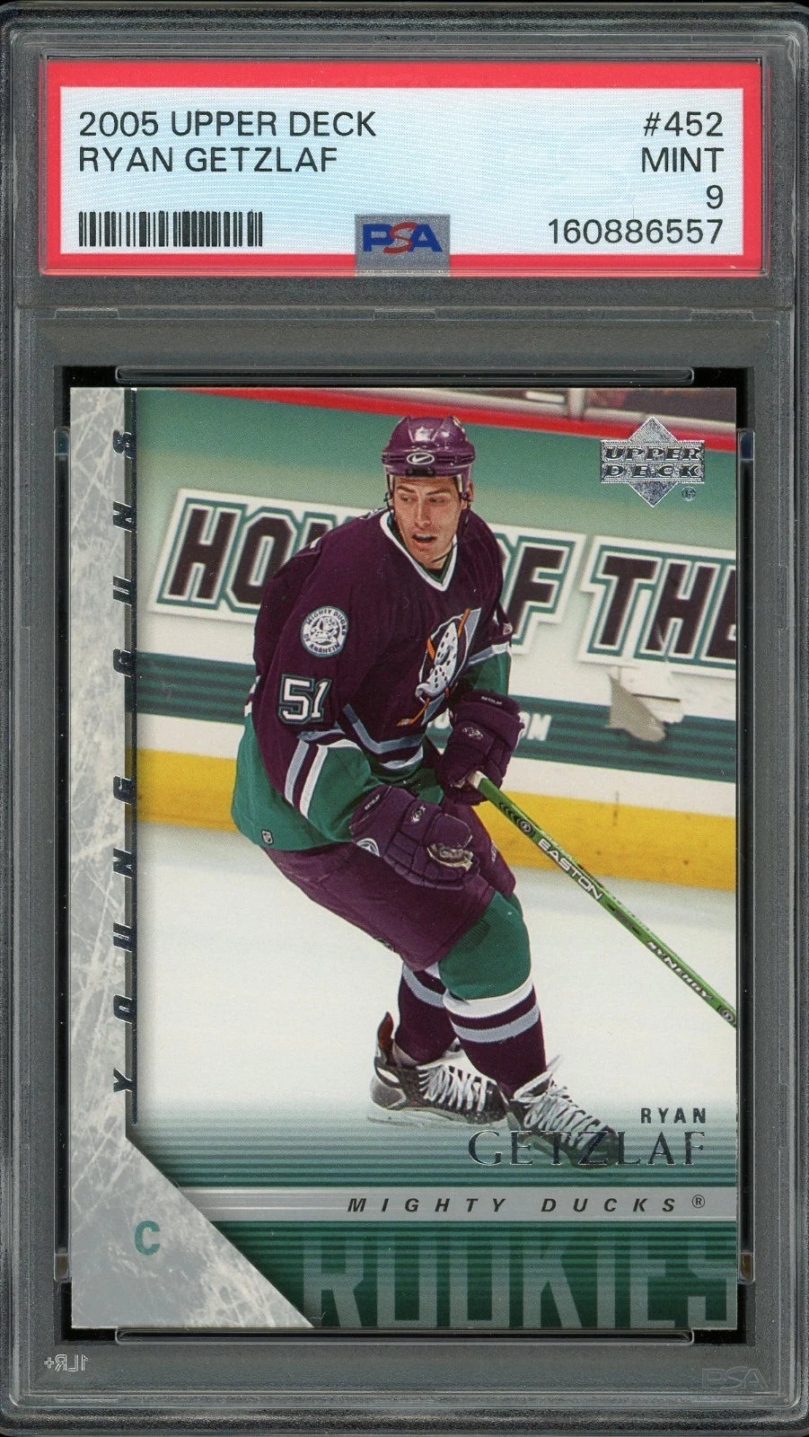 2005 Upper Deck #452 Ryan Getzlaf PSA 9 Mint