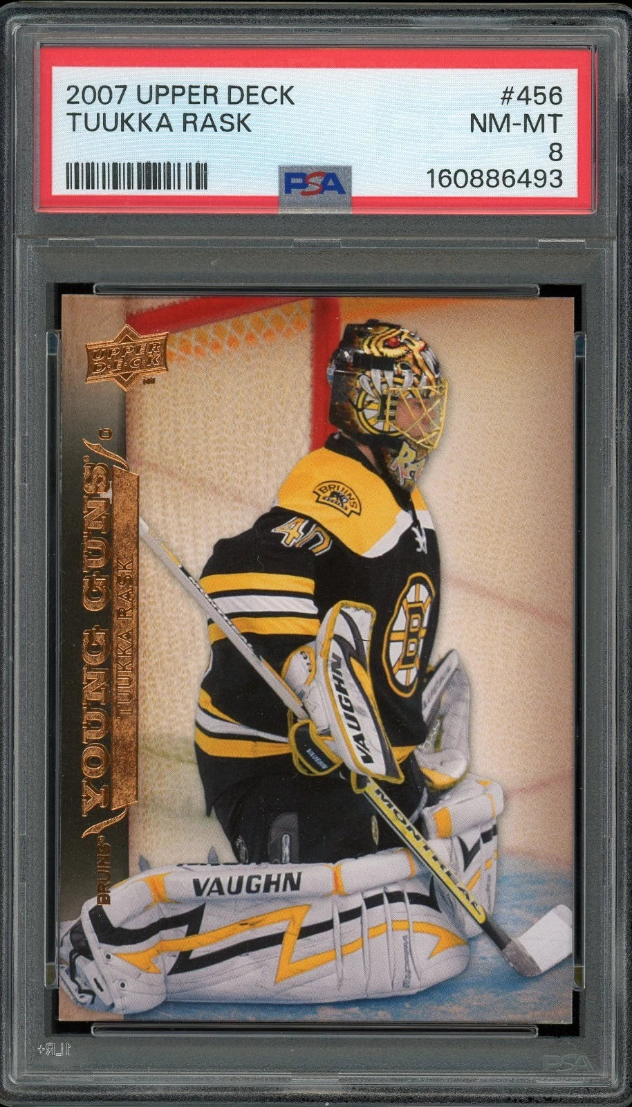 2007 Upper Deck #456 Tuukka Rask PSA 8 NM-MT