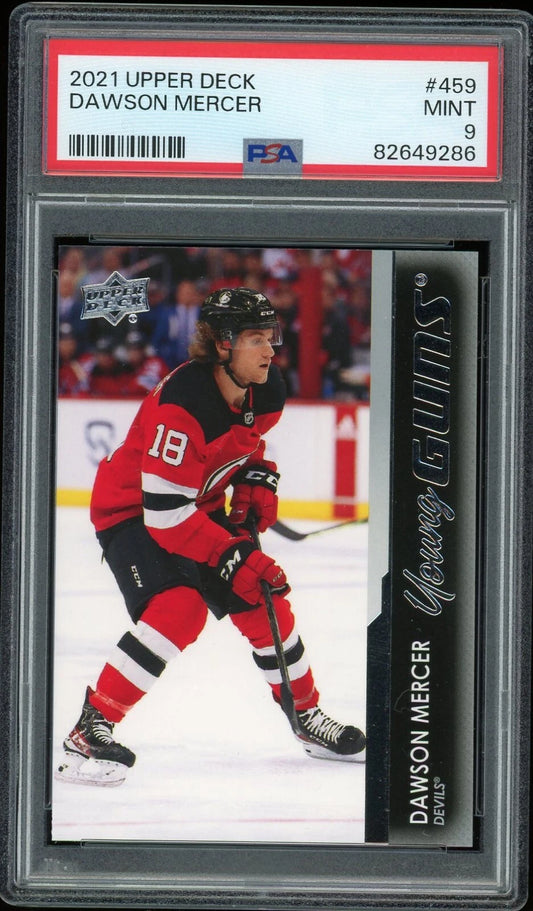 2021 Upper Deck #459 Dawson Mercer PSA 9 Mint