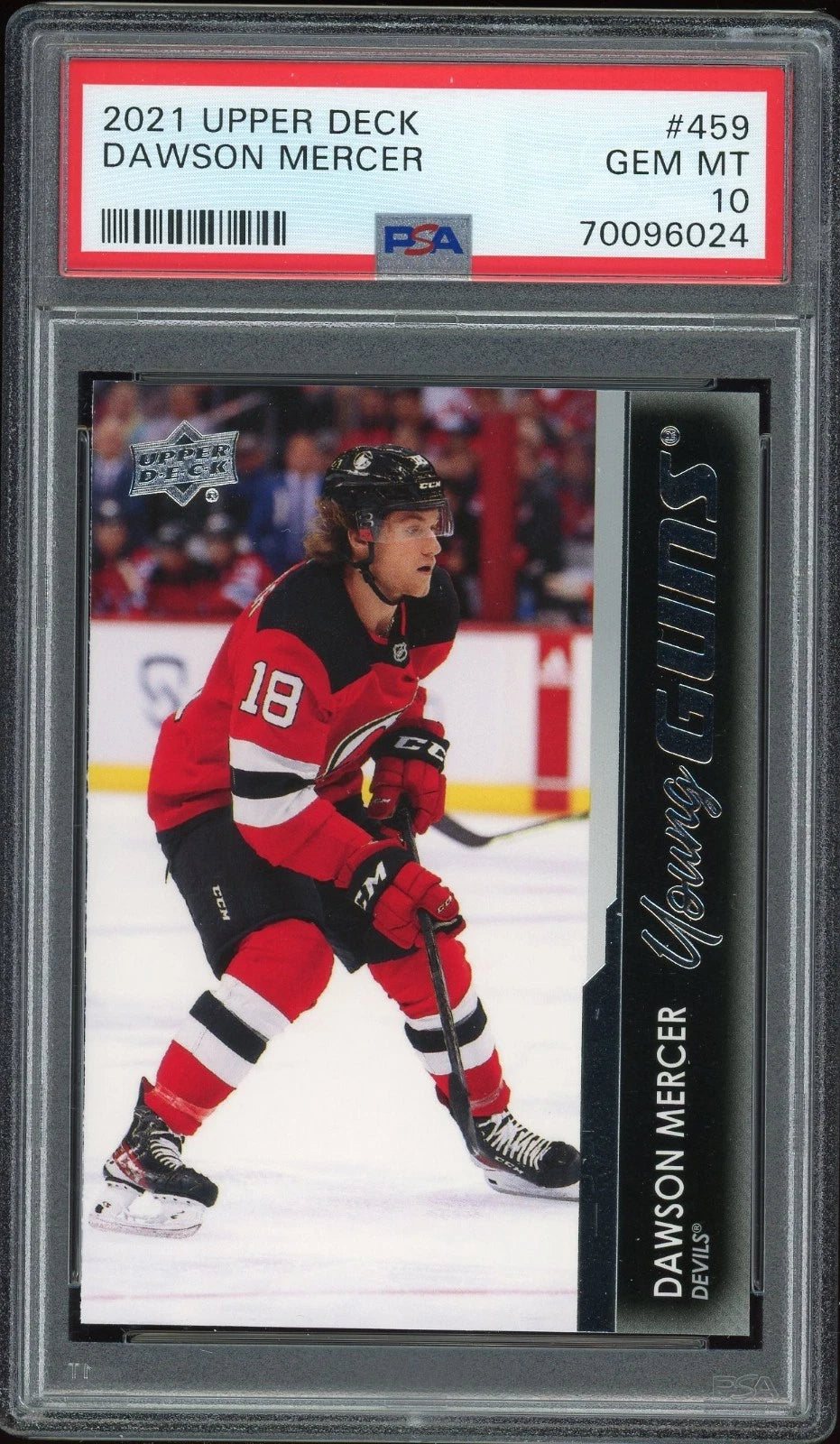 2021 Upper Deck #459 Dawson Mercer PSA 10 GEM MT