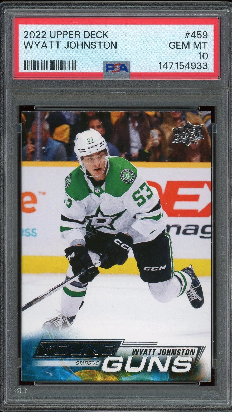2022 Upper Deck #459 Wyatt Johnston PSA 10 GEM MT