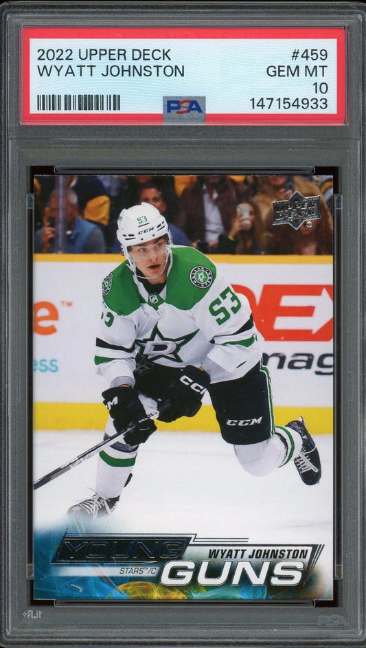 2022 Upper Deck #459 Wyatt Johnston PSA 10 GEM MT
