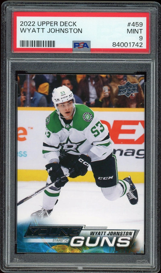2022 Upper Deck #459 Wyatt Johnston PSA 9 Mint