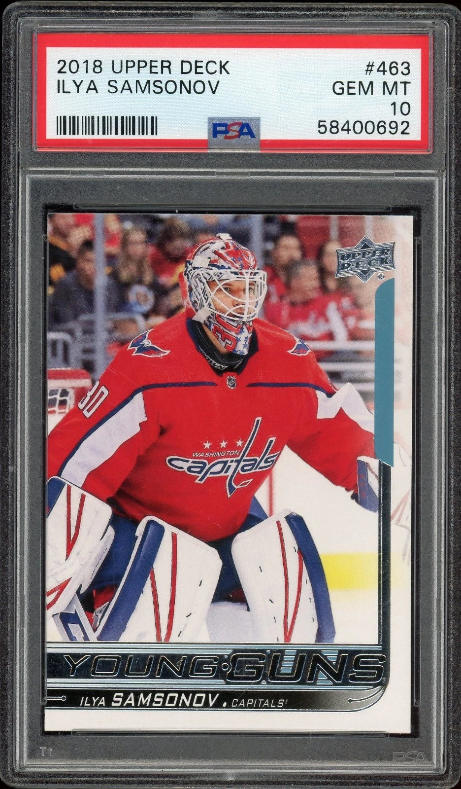 2018 Upper Deck #463 Ilya Samsonov PSA 10 GEM MT