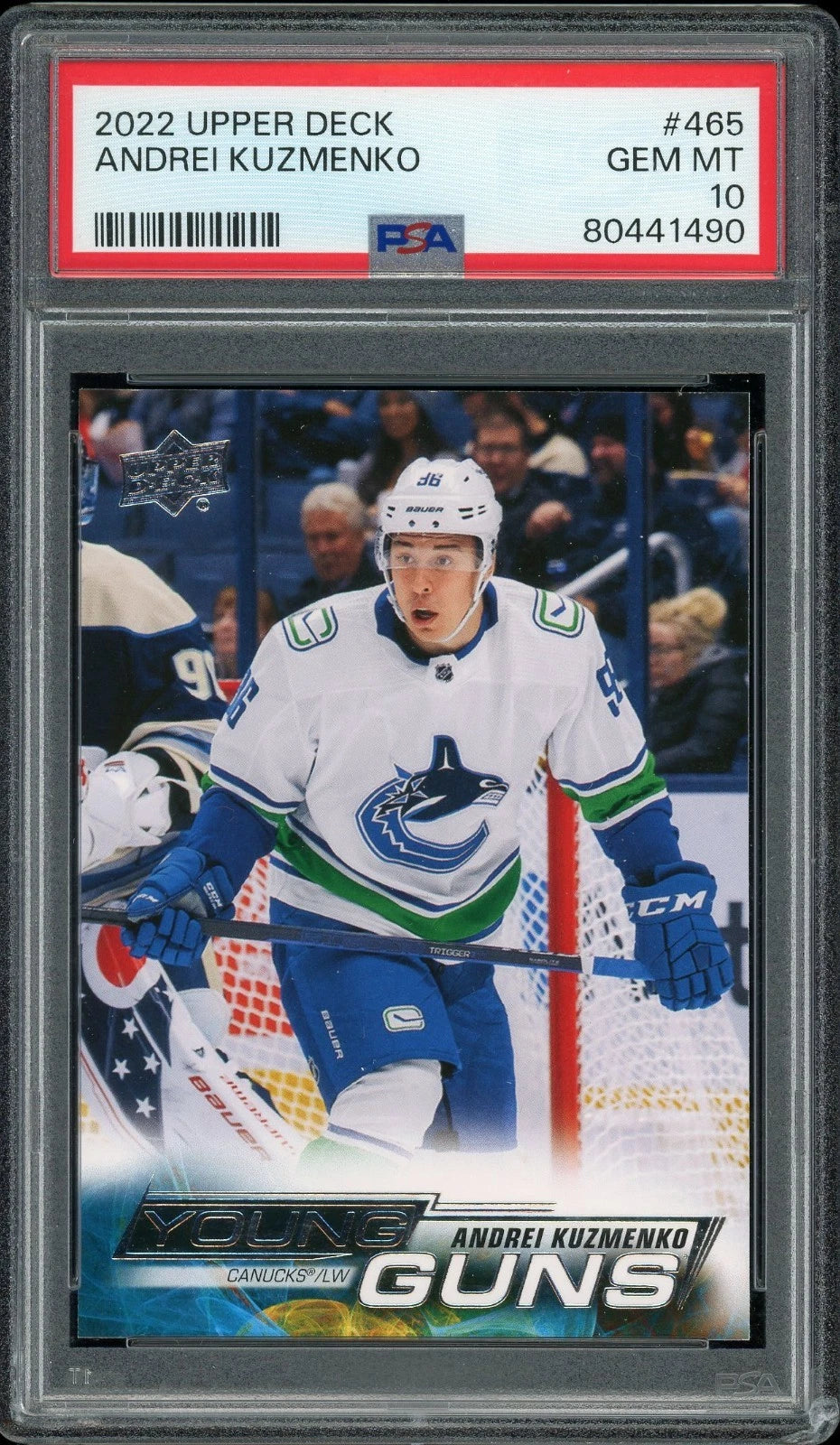 2022 Upper Deck #465 Andrei Kuzmenko PSA 10 GEM MT