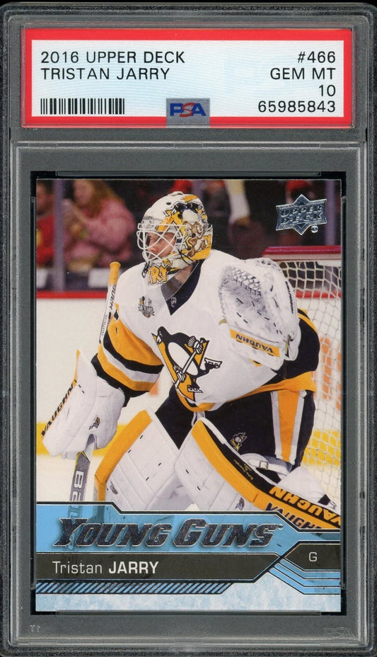 2016 Upper Deck #466 Tristan Jarry PSA 10 Gem MT