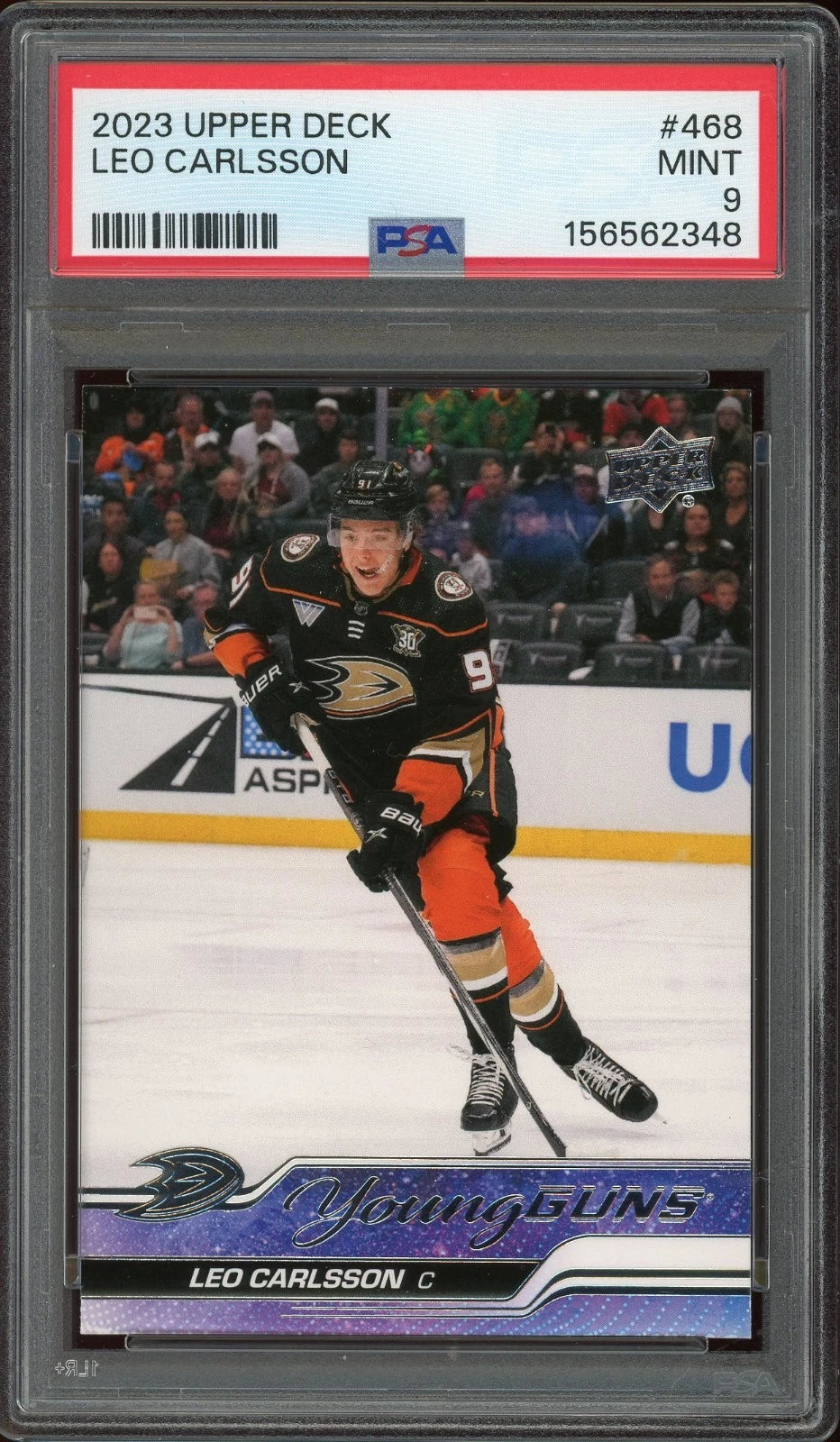 2023 Upper Deck #468 Leo Carlsson PSA 9 Mint