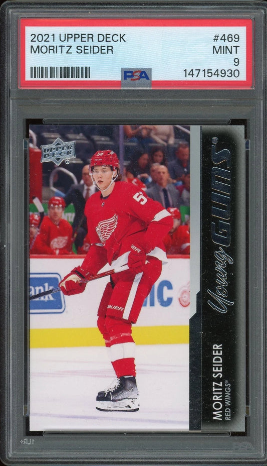 2021 Upper Deck #469 Moritz Seider PSA 9 Mint