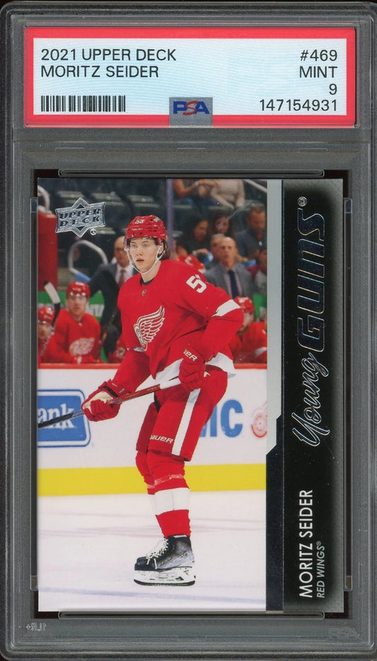 2021 Upper Deck #469 Moritz Seider PSA 9 Mint