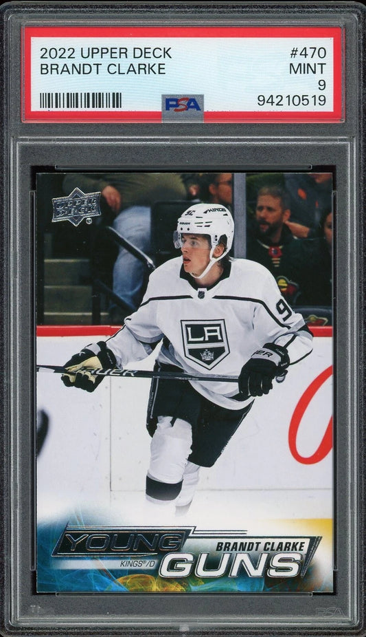 2022 Upper Deck #470 Brandt Clarke PSA 9 mint
