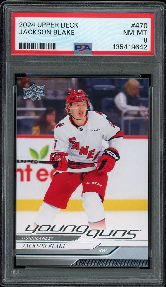 2024 Upper Deck #470 Jackson Blake PSA 8 NM-MT