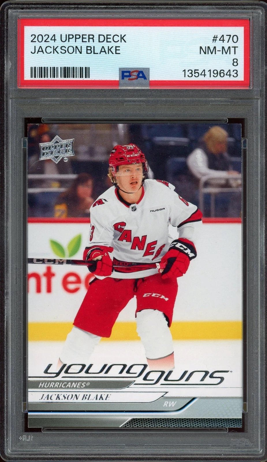 2024 Upper Deck #470 Jackson Blake PSA 8 NM-MT