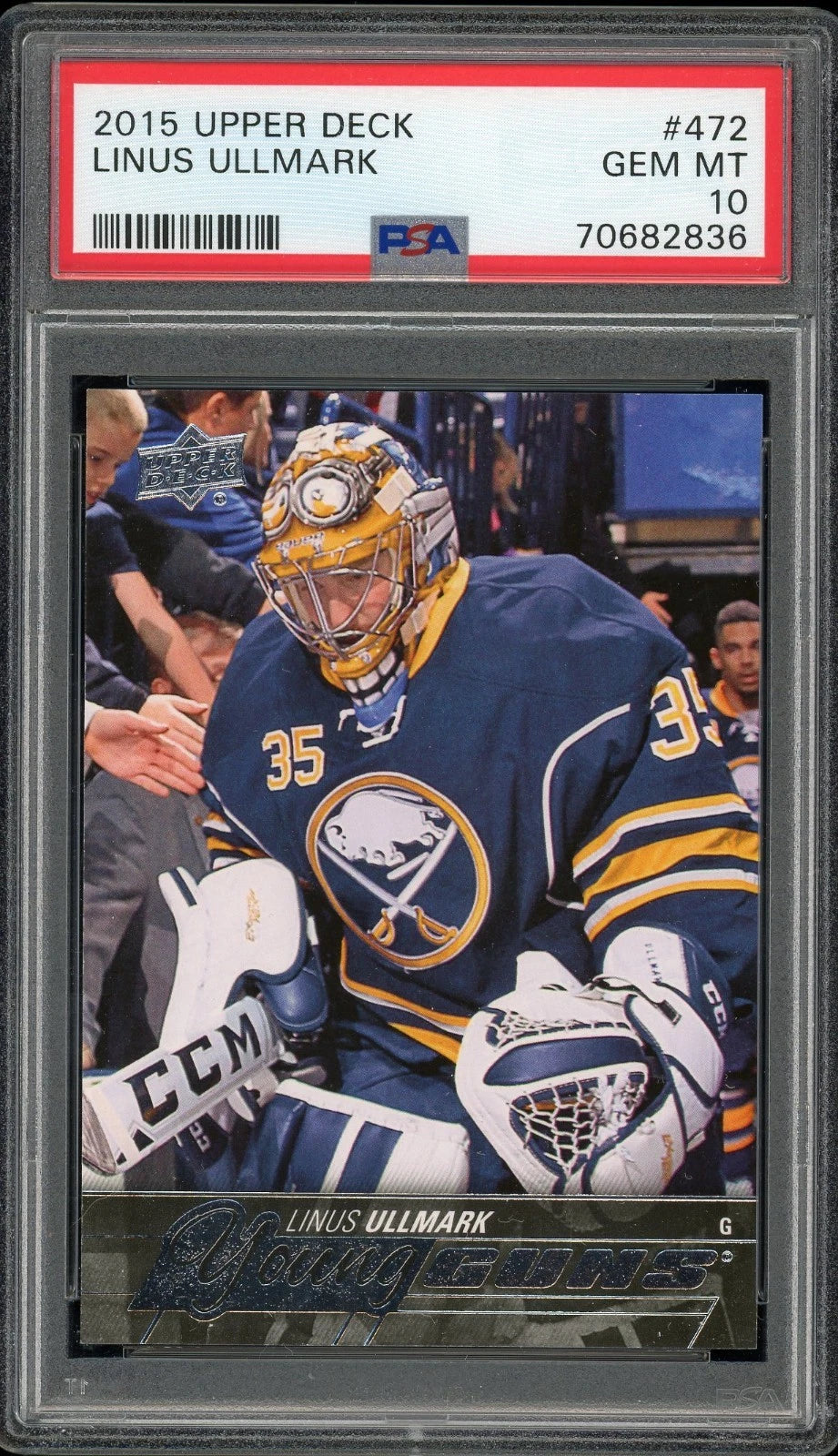2015 Upper Deck #472 Linus Ullmark PSA 10 GEM MT