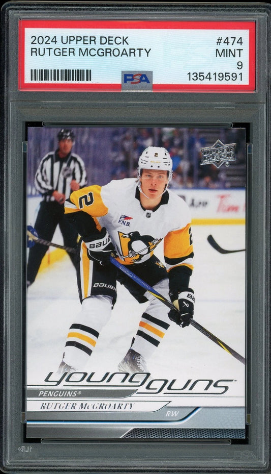 2024 Upper Deck #474 Rutger McGroarty PSA 9