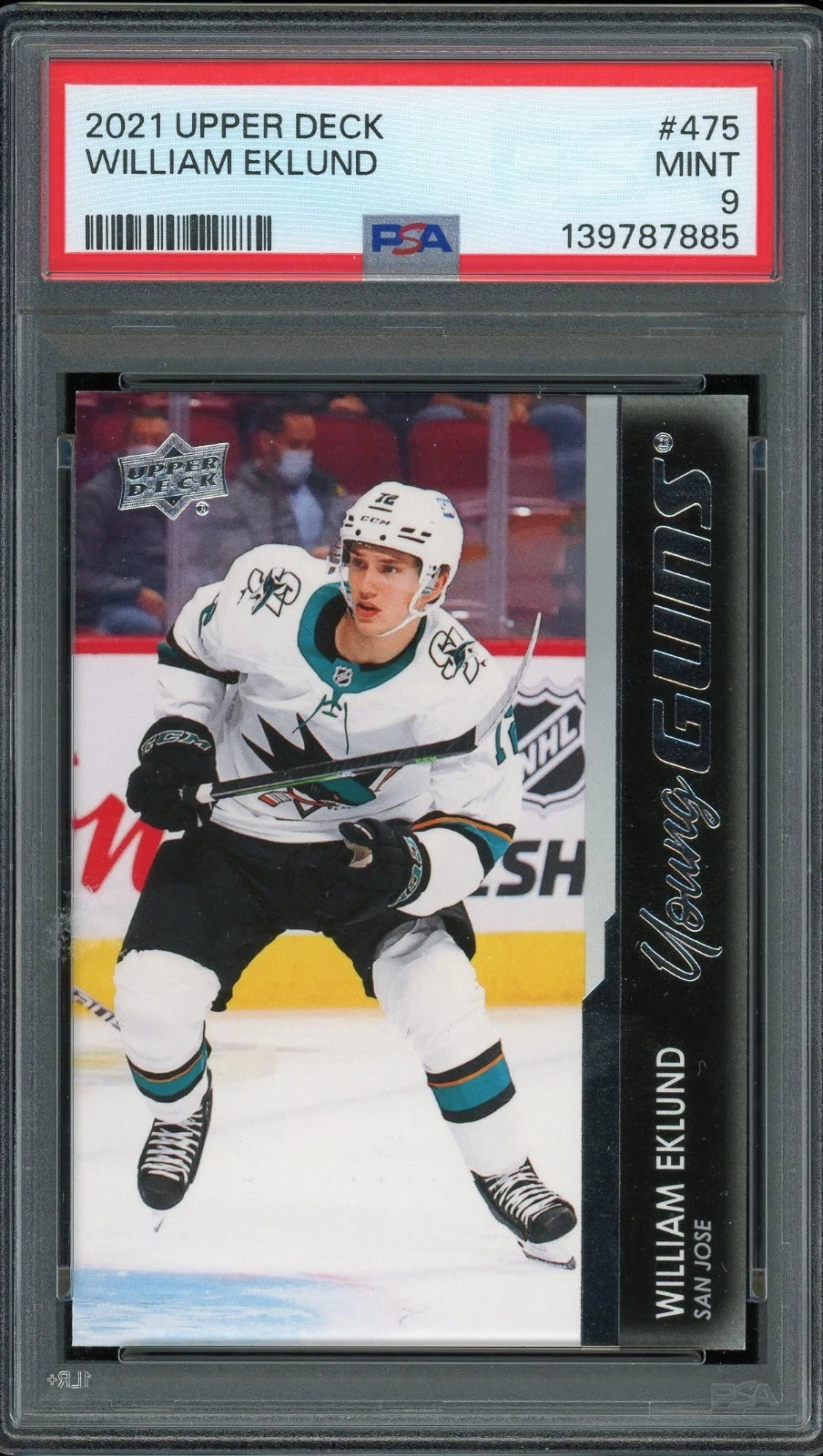 2021 Upper Deck #475 William Eklund PSA 9 Mint