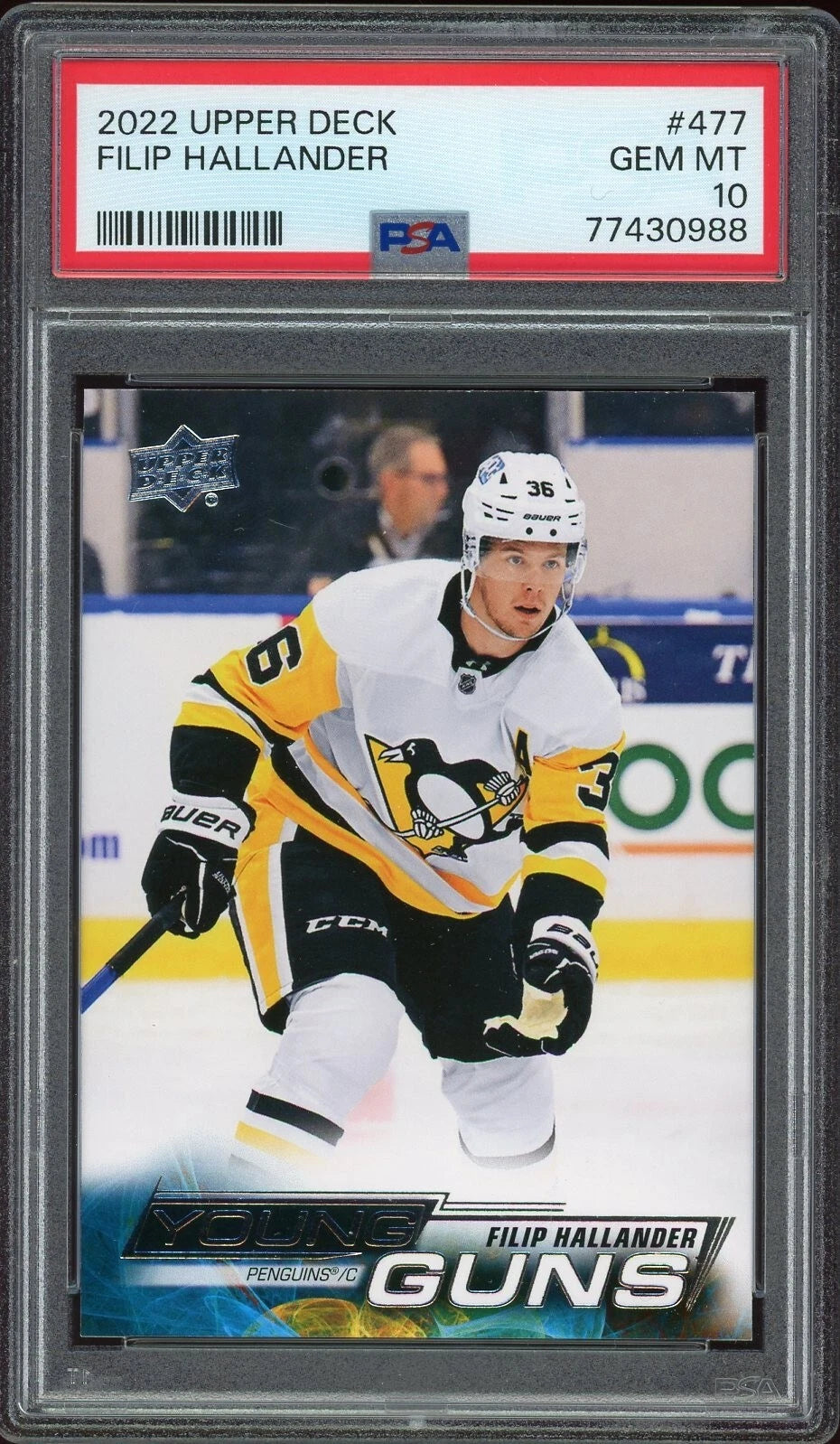 2022 Upper Deck #477 Filip Hallander PSA 10 Gem MT