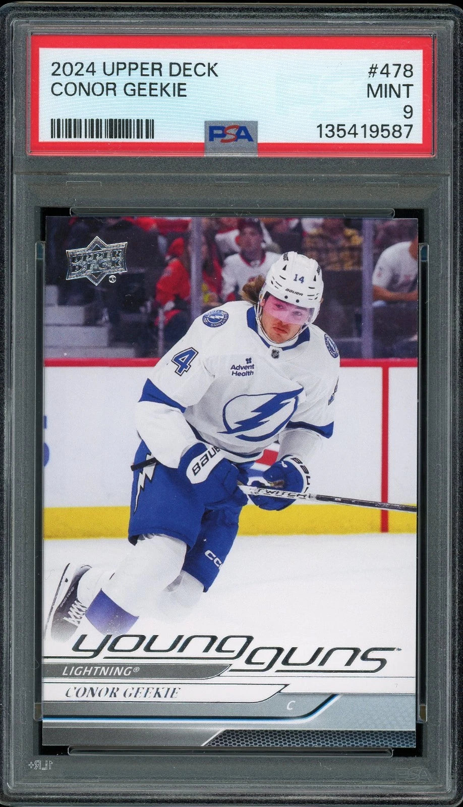 2024 Upper Deck #478 Conor Geekie PSA 9 Mint