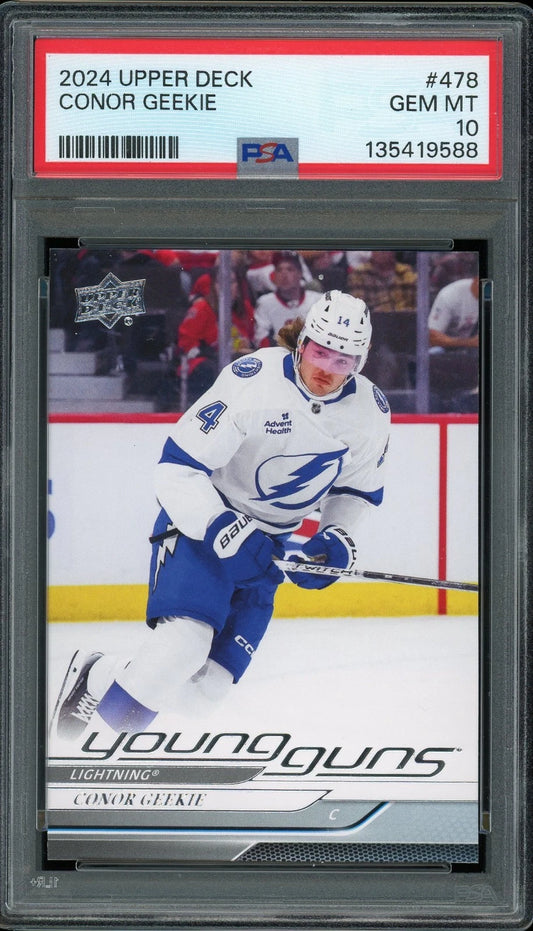 2024 Upper Deck #478 Conor Geekie PSA 10 GEM MT