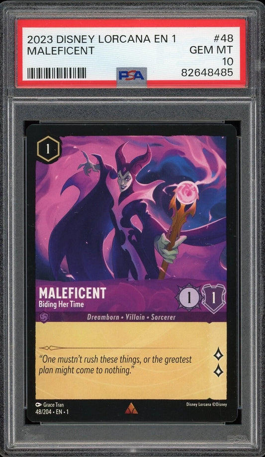2023 EN 1 The First Chapter #48 Maleficent Biding Her Time PSA 10 GEM MT