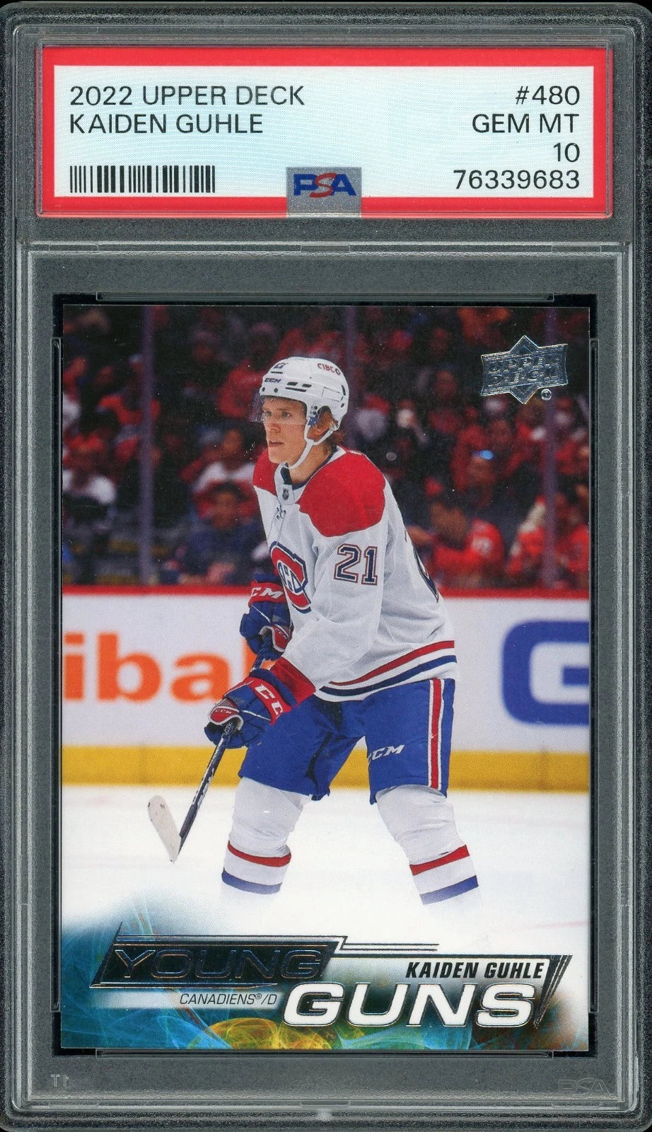 2022 Upper Deck #480 Kaiden Guhle PSA 10 GEM MT