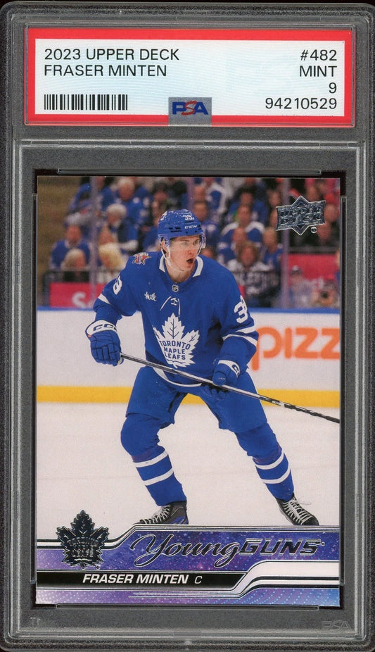 2023 Upper Deck #482 Fraser Minten PSA 9 Mint