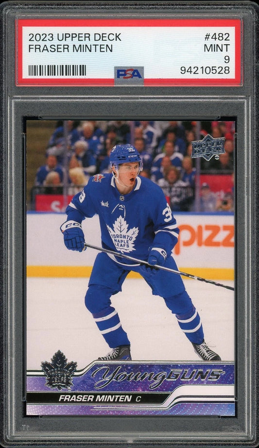 2023 Upper Deck #482 Fraser Minten PSA 9 Mint
