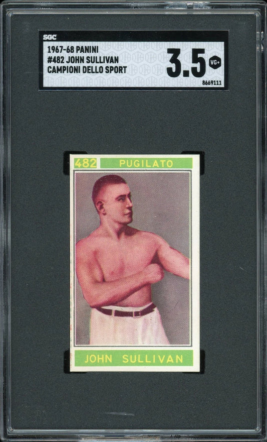 1967 Panini #482 John Sullivan Campioni Dello Sport SGC 3.5 VG +