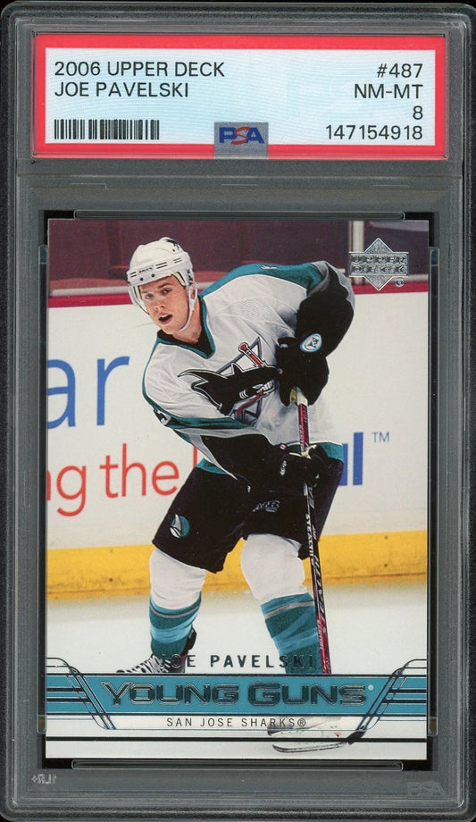 2006 Upper Deck #487 Joe Pavelski PSA 8 NM-MT
