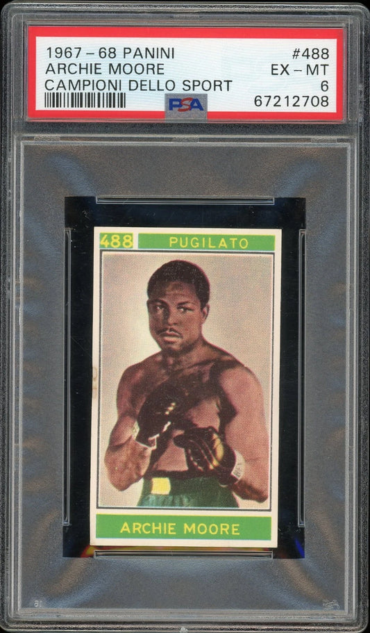 1967 Panini #488 Archie Moore Campioni Dello Sport PSA 6 EX-MT