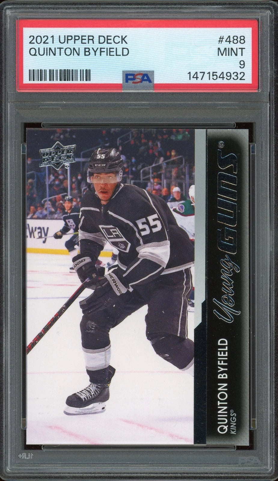 2021 Upper Deck #488 Quinton Byfield PSA 9 Mint