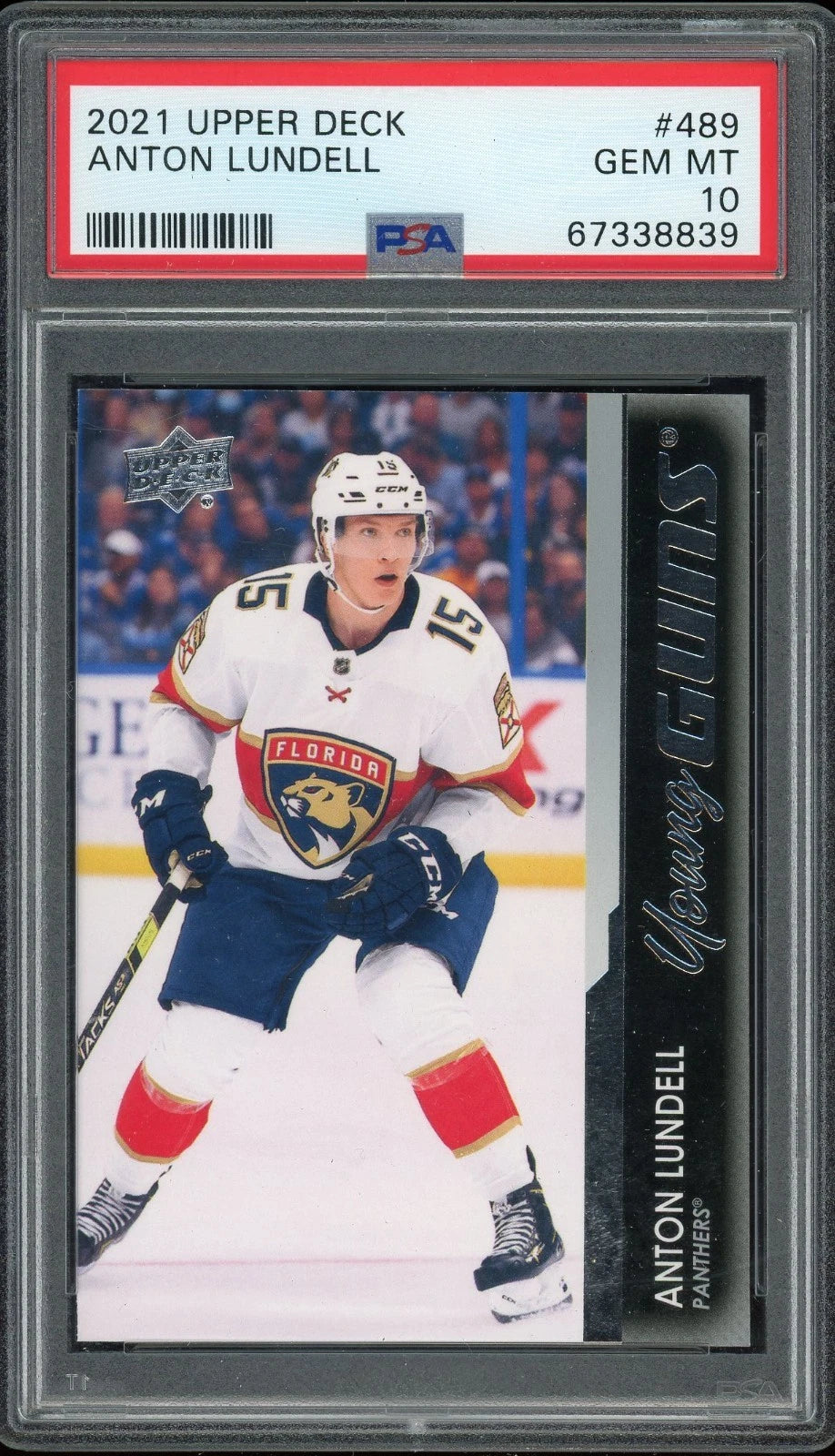 2021 Upper Deck #489 Anton Lundell PSA 10 GEM MT