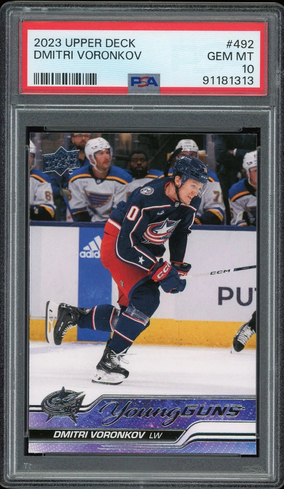 2023 Upper Deck #492 Dmitri Voronkov PSA 10 GEM MT