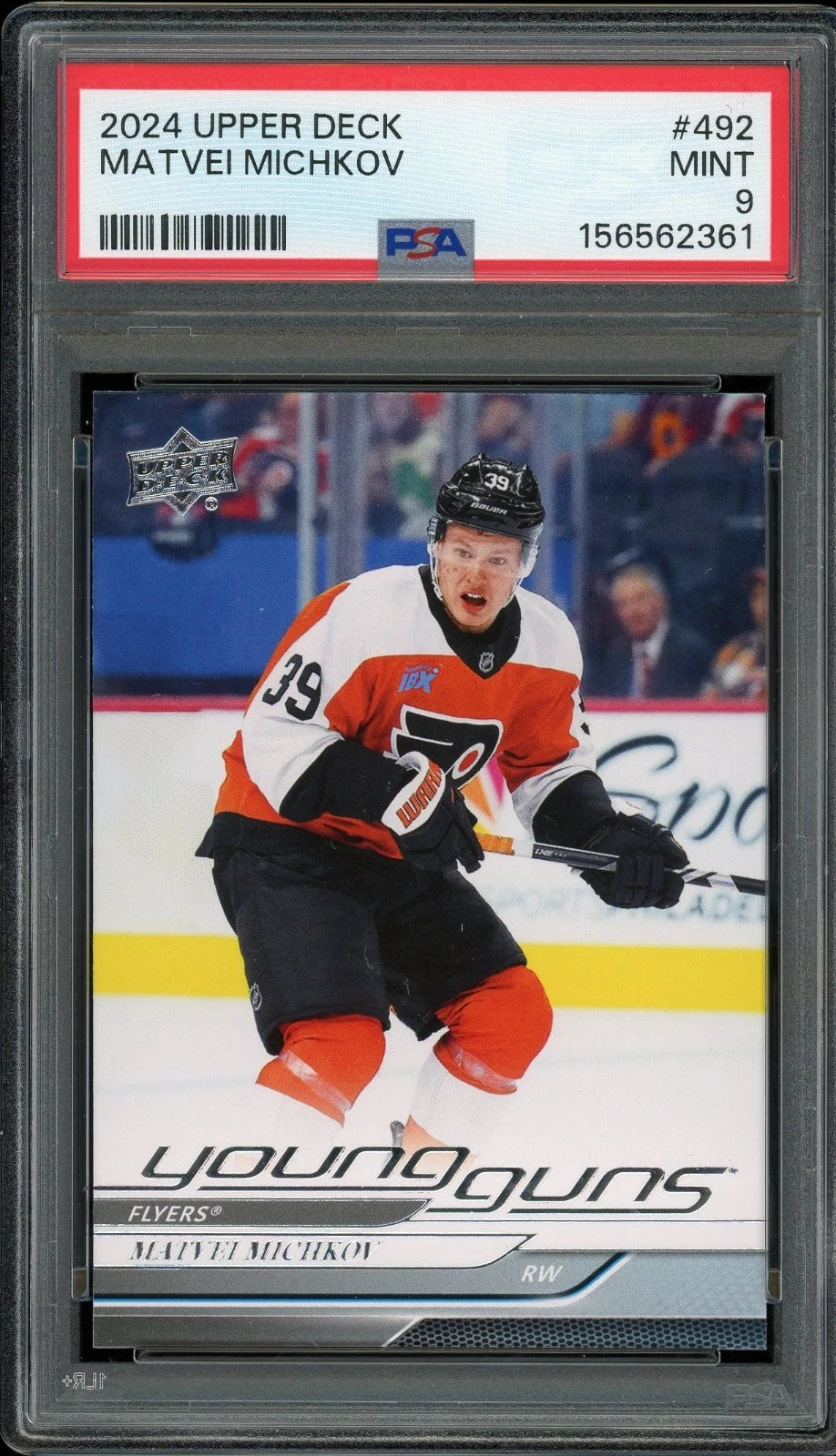 2024 Upper Deck #492 Matvei Michkov PSA 9 Mint