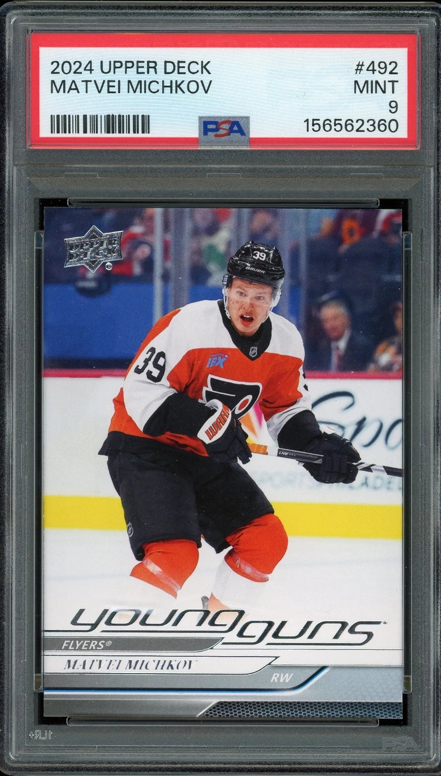 2024 Upper Deck #492 Matvei Michkov PSA 9 Mint